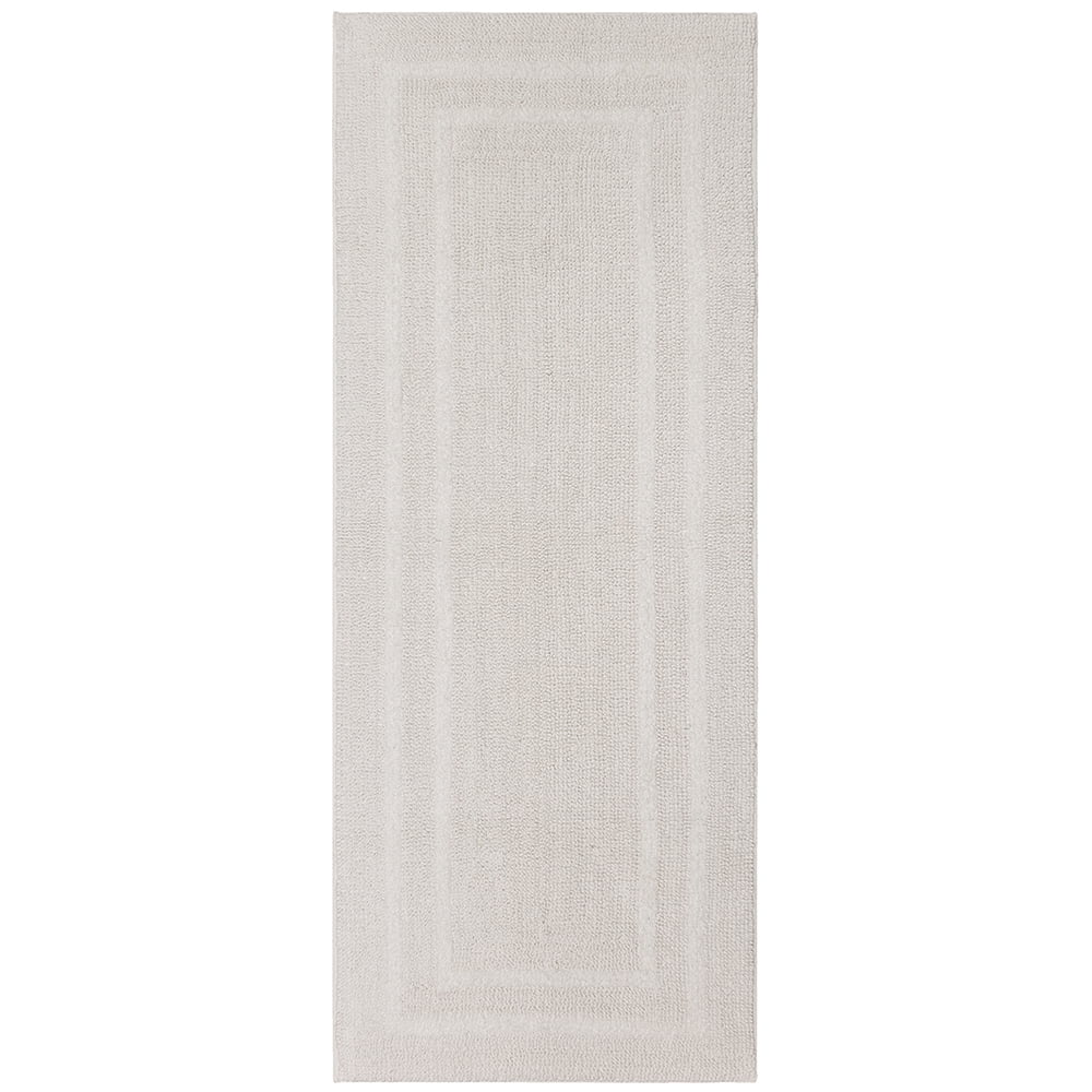 Mohawk Home Classic Cotton II Bath 24-in x 60-in White Cotton Bath Runner  in the Bathroom Rugs & Mats department at