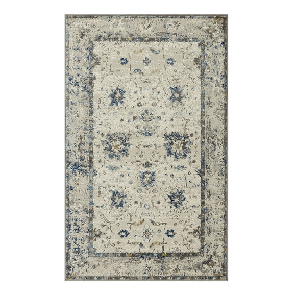 Mohawk Home Demeter Indoor Woven Area Rug, Grey/Dark Blue, 5'3" x 8