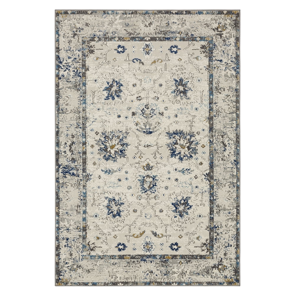 Mohawk Home Demeter Indoor Woven Area Rug, Grey/Dark Blue, 6' x 9'