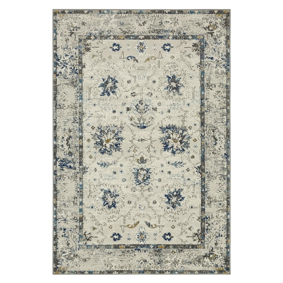 Mohawk Home Demeter Indoor Woven Area Rug, Grey/Dark Blue, 7'10" x 10'