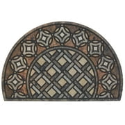 Mohawk Home Doorscapes Estate Mat Deco Tile Slice Brown Mat Scatter, 1'11"x2'11", Grey
