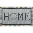 thumbnail image 1 of Mohawk Home Doorscapes Mat Homestead Wreath Tin Mat Scatter, 1'6"x2'6", Grey, 1 of 2
