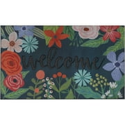 Mohawk Home Doorscapes Mat Spring Sunset Welcome Mat Scatter, 1'6"x2'6", Navy & Green