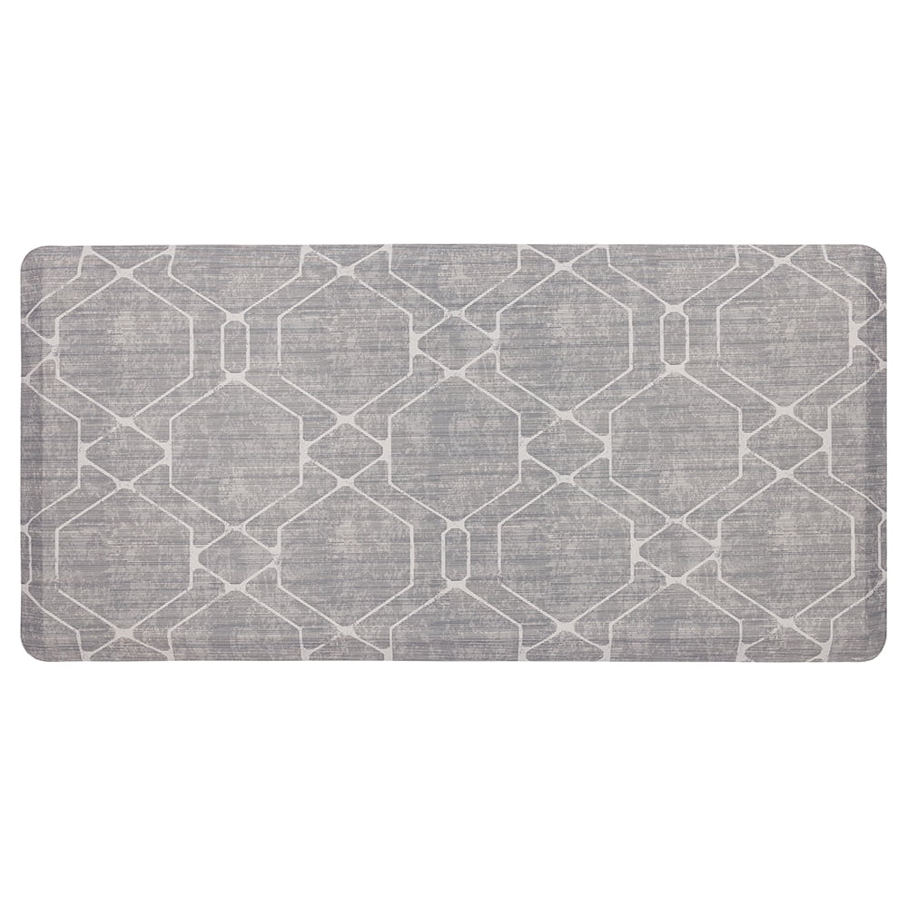 Mohawk Home DriPro Cushion Kitchen Mat, Diamond Fret, Multi, 1' 6" X 2