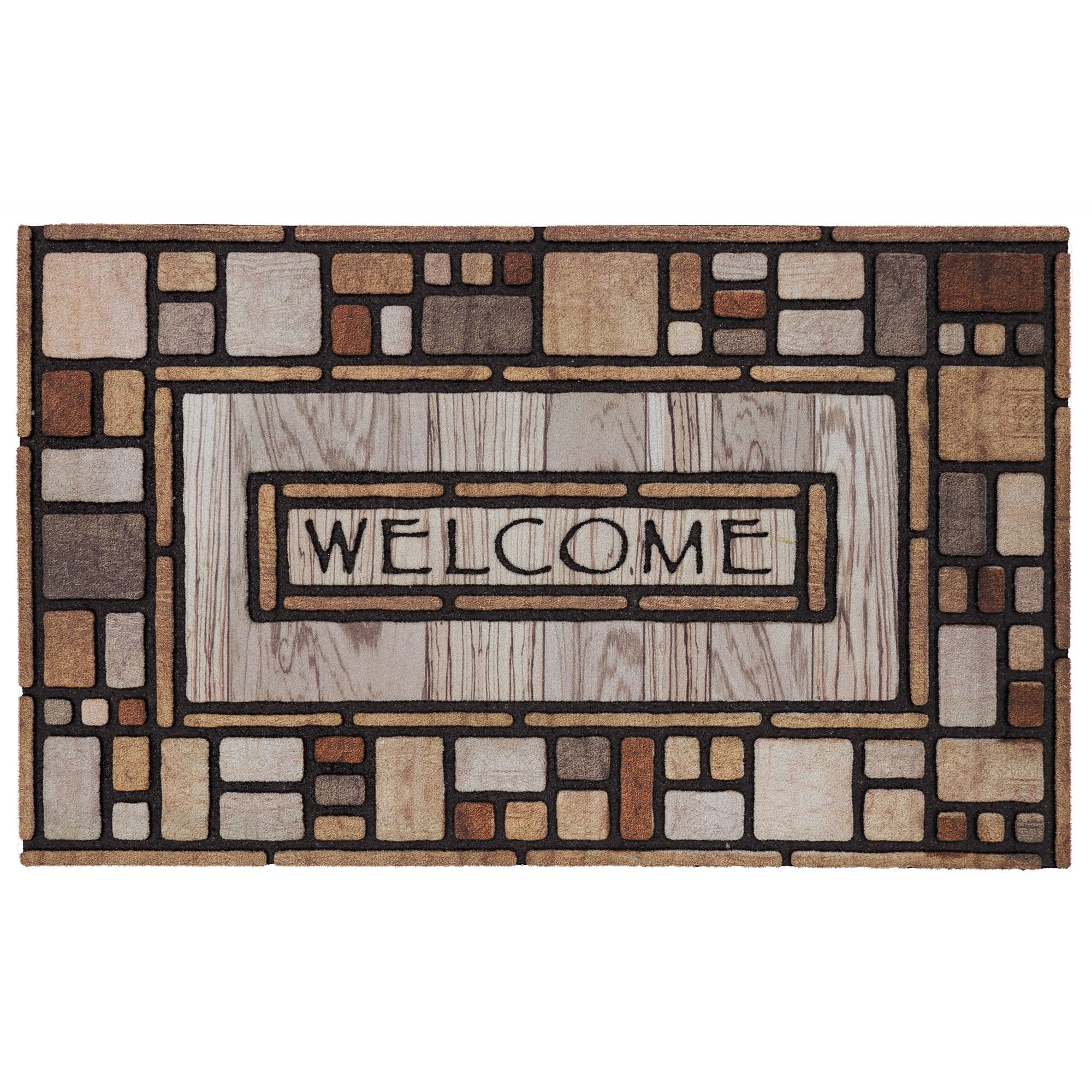 Mohawk Home Drifted Nature Recycled Rubber Door Mat