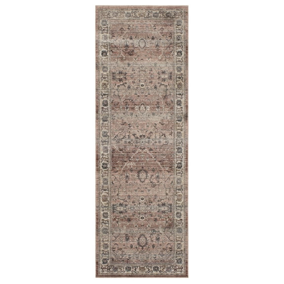 Mohawk Home Durra Low Pile Latex Backed Stain and Fade Resistant Ornamental Vintage Indoor Area Rug, 1' 11" X 8'