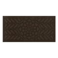 thumbnail image 1 of Mohawk Home Entry Recycled Rubber Non-Slip Indoor Outdoor Stoney Medallion Brown Oversize Doormat, 2' X 4', 1 of 8