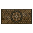 thumbnail image 1 of Mohawk Home Entry Recycled Rubber Non-Slip Indoor Outdoor Stoney Medallion Smoke Oversize Doormat, 2' X 4', 1 of 8