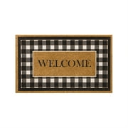 Mohawk Home Fall Welcome All Weather Indoor/Outdoor Faux Coir Door Mat, Natural, 1' 6" X 2' 6"