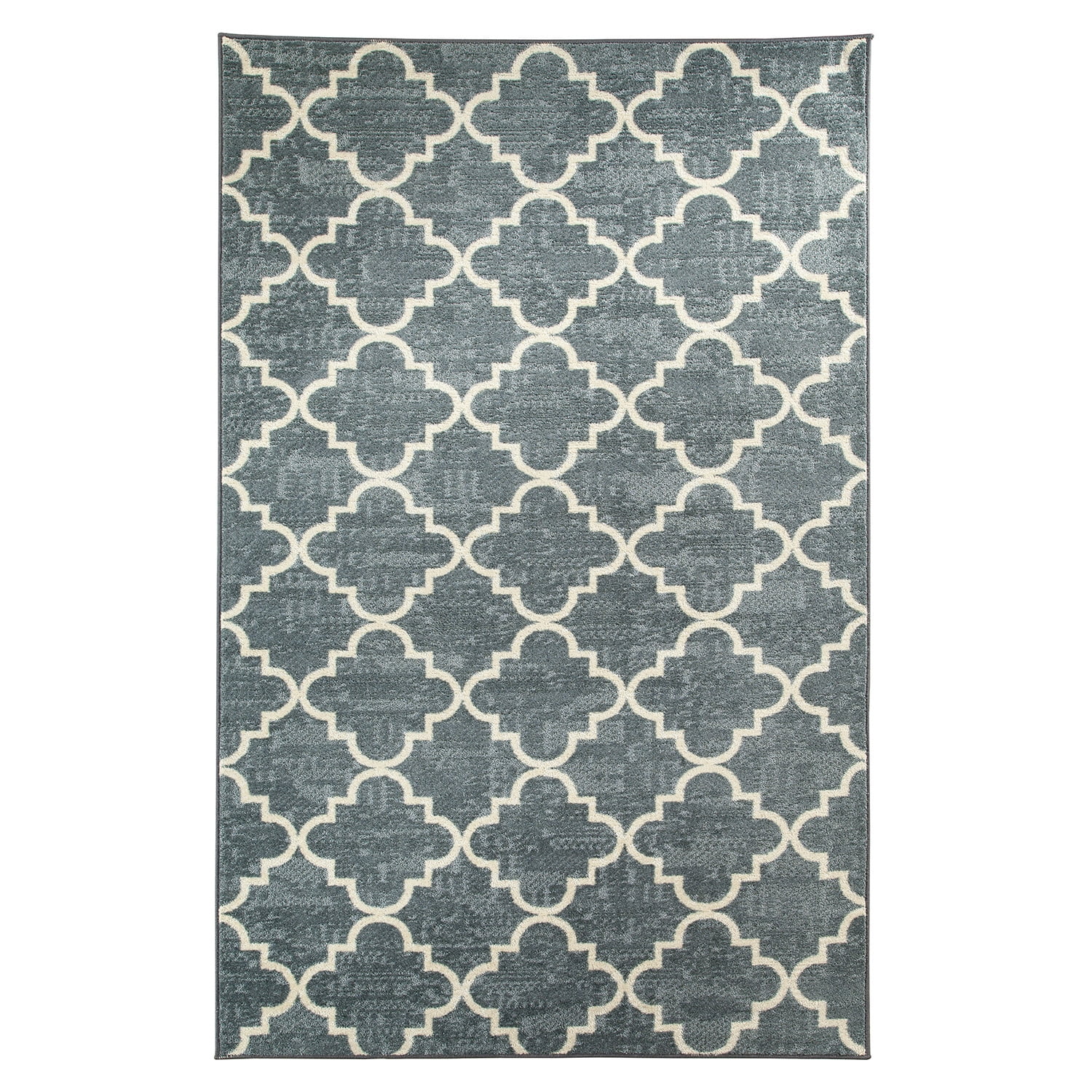 Mohawk Home Fancy Trellis Printed Indoor Nylon Area Rug, Grey, 5' x 8