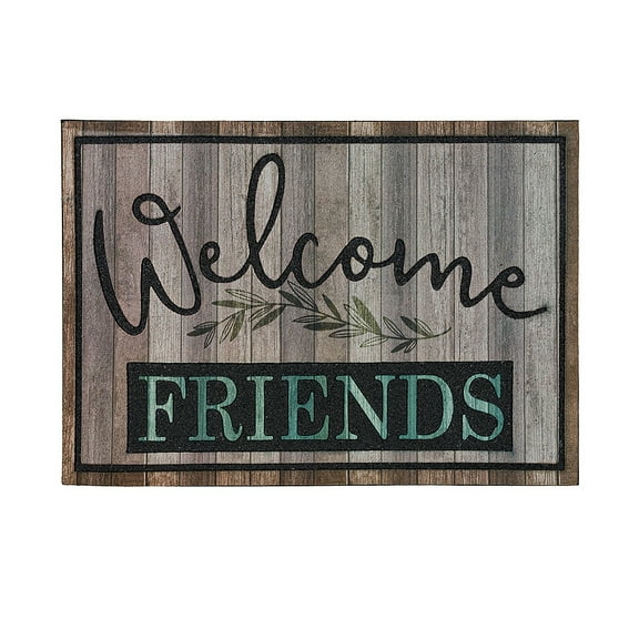 Mohawk Home Farmhouse Friends Outdoor Polyester Door Mat, Multi, 1' 6" X 2' 6"