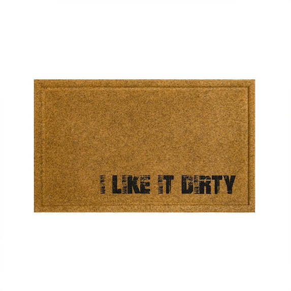 Mohawk Home Faux Coir Door Mat, Like It Dirty, Natural, 1' 6" X 2' 6"