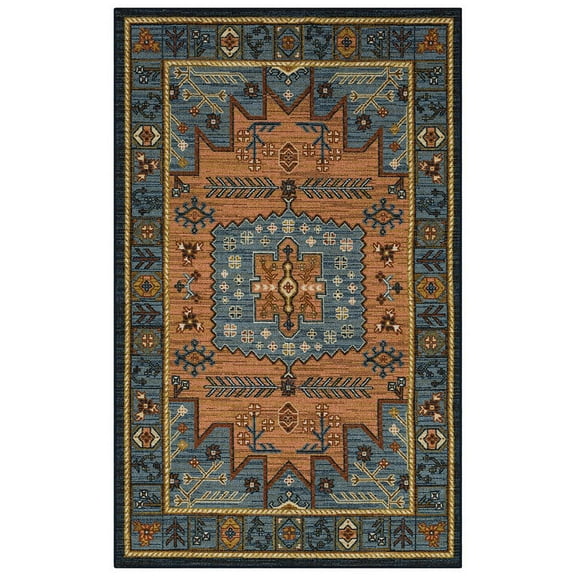 Mohawk Home Galena Printed Area Rug, Blue, 6' x 9'