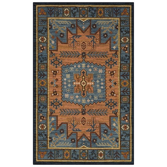 Mohawk Home Galena Printed Area Rug, Blue, 7' 6" x 10'