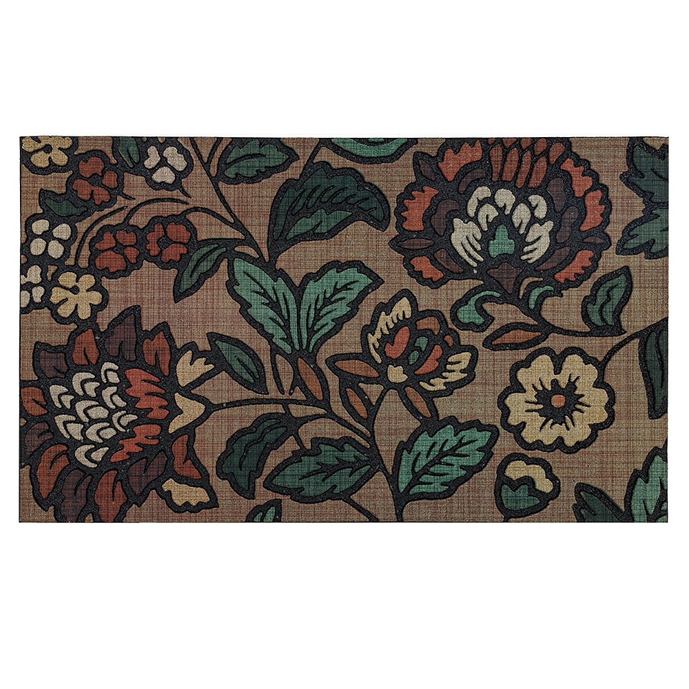 Mohawk Home Garden At Dusk Outdoor Polyester Door Mat, Earth, 1' 6" X 2' 6"