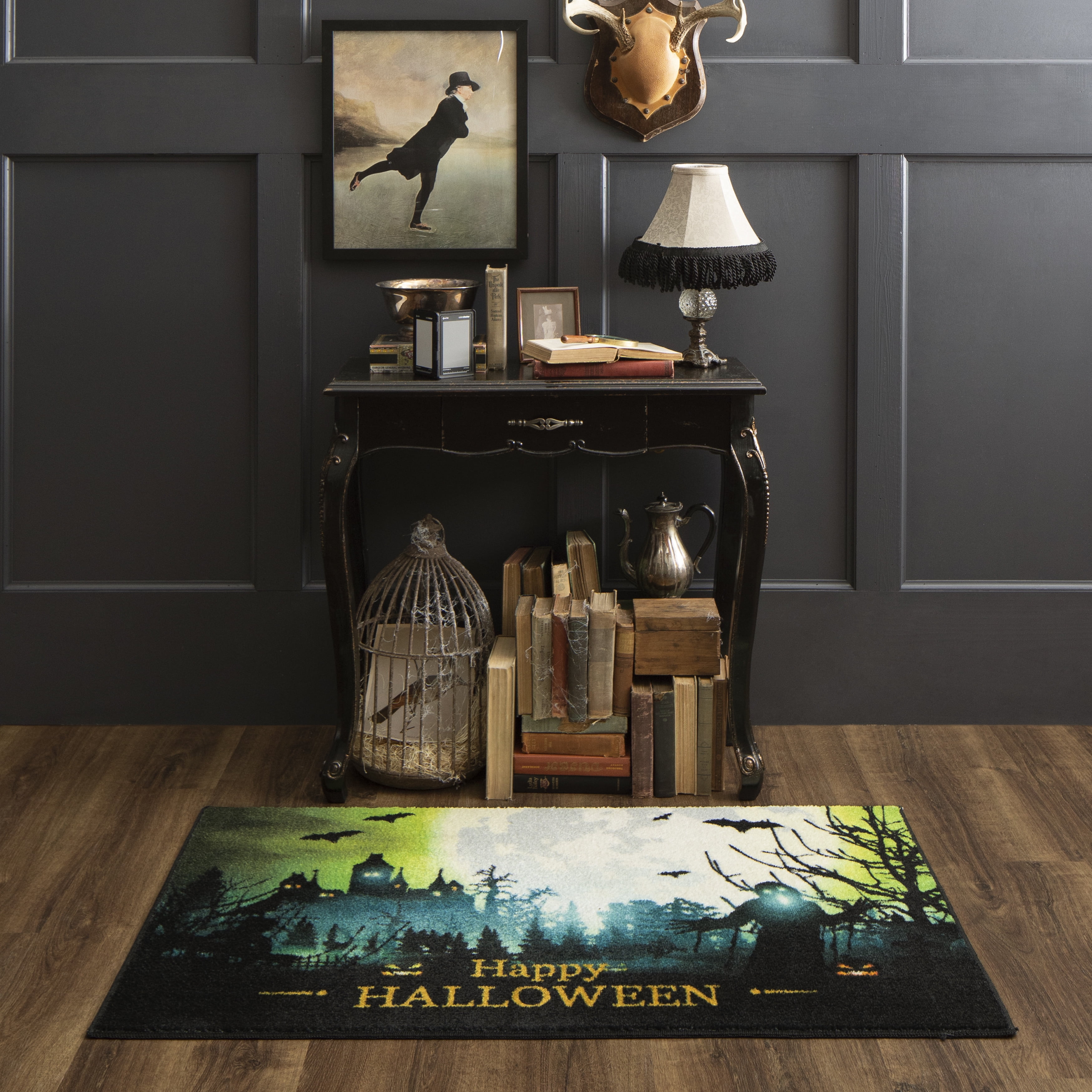 Mohawk Home Glowy Spooky Green Halloween Accent Rug, 2' x 3' 4 ...