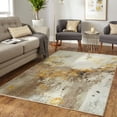 thumbnail image 1 of Mohawk Home Gold Vein Printed Polyester Accent Rug, Grey, 2' 6" x 4' 2", 1 of 6