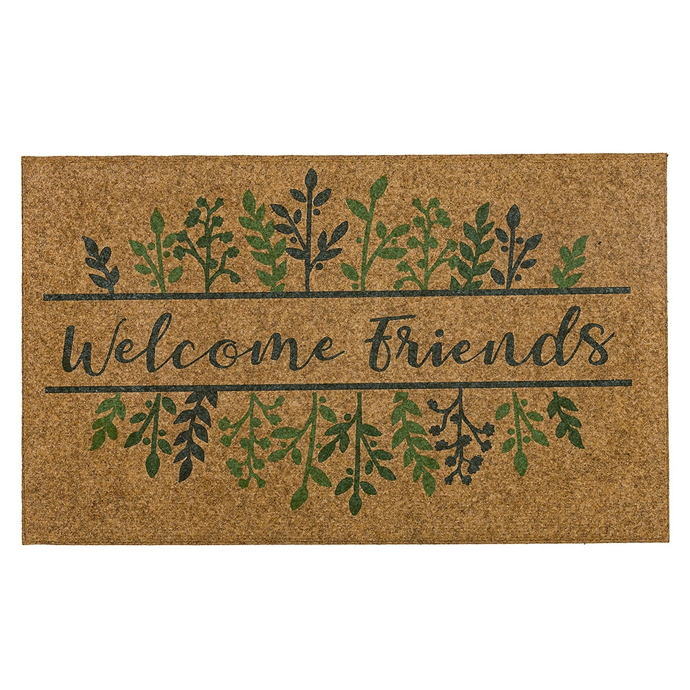 Mohawk Home Grow With Friends Outdoor Polyester Door Mat, Green, 1' 6" X 2' 6"