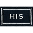 thumbnail image 1 of Mohawk Home His Knitted Plush Pile Washable Polyester Non-Slip Bath Mat, Indigo, 2' x 3'4", 1 of 8
