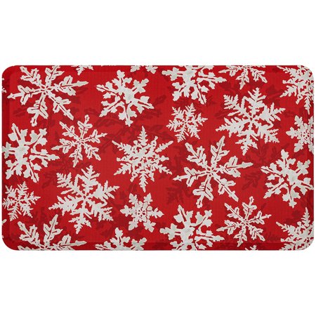 Mohawk Home Holiday Flakes Dri-Pro Cushion Mat, Multi, 1' 6" x 2' 6"