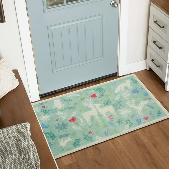 Mohawk Home Holiday Forest Aqua Accent Rug, 2' 6" x 4' 2"