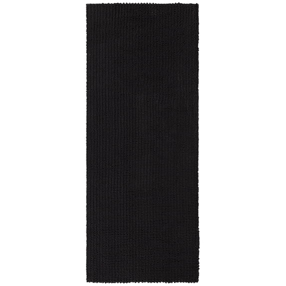 Mohawk Home Homespun Plush Fade/Stain Resistant Non-Slip Machine Washable Bath Rug, Charcoal, 2' x 5'