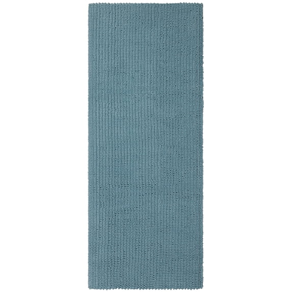 Mohawk Home Homespun Plush Fade/Stain Resistant Non-Slip Machine Washable Bath Rug, Glacier, 2' x 5'
