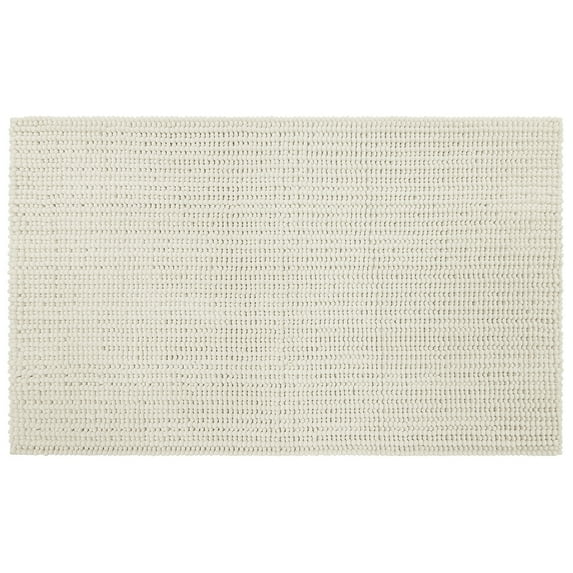 Mohawk Home Homespun Plush Fade/Stain Resistant Non-Slip Machine Washable Bath Rug, Parchment, 1' 5" x 2'