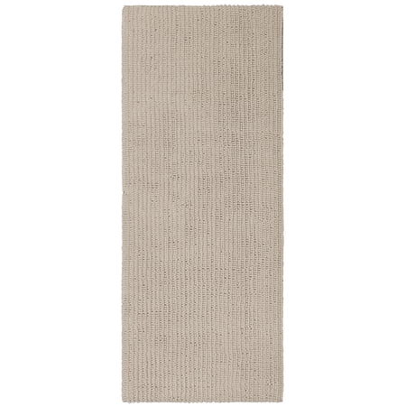 Mohawk Home Homespun Plush Fade/Stain Resistant Non-Slip Machine Washable Bath Rug, Parchment, 2' x 5'