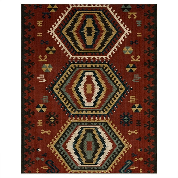 Mohawk Home Hopeprince Woven Indoor Area Rug, Red, 3' x 5'