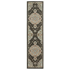 Mohawk Home Huffman Indoor Ornamental Area Rug, Black, 1'11" x 3'