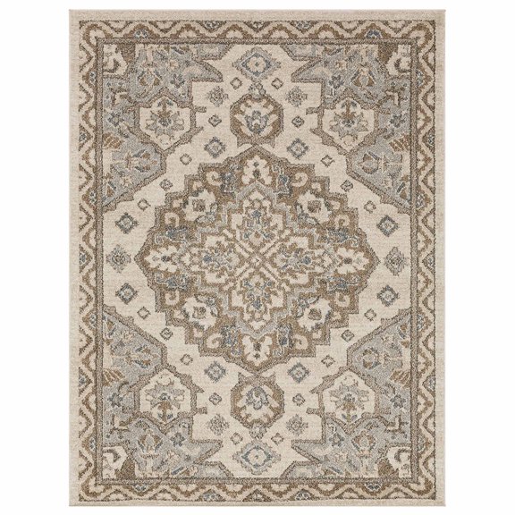 Mohawk Home Huffman Indoor Ornamental Area Rug, Grey, 3'3" x 5'
