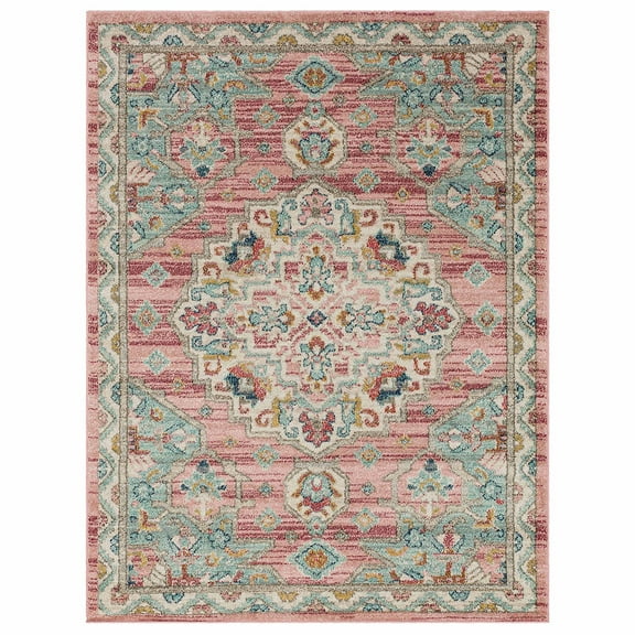 Mohawk Home Huffman Indoor Ornamental Area Rug, Pink, 3'3" x 5'