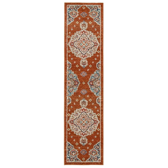Mohawk Home Huffman Indoor Ornamental Area Rug, Red, 1'11" x 3'