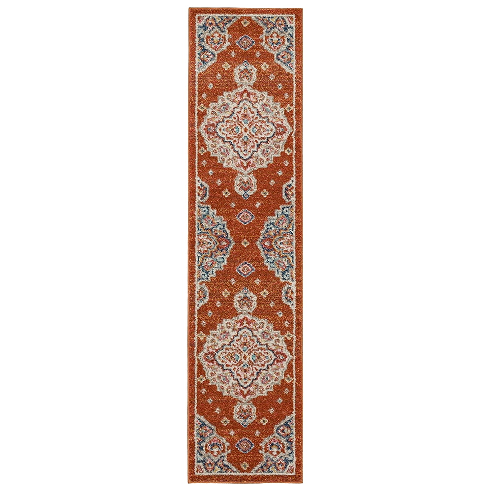 Mohawk Home Huffman Indoor Ornamental Runner Rug, Red, 1'11" x 8'