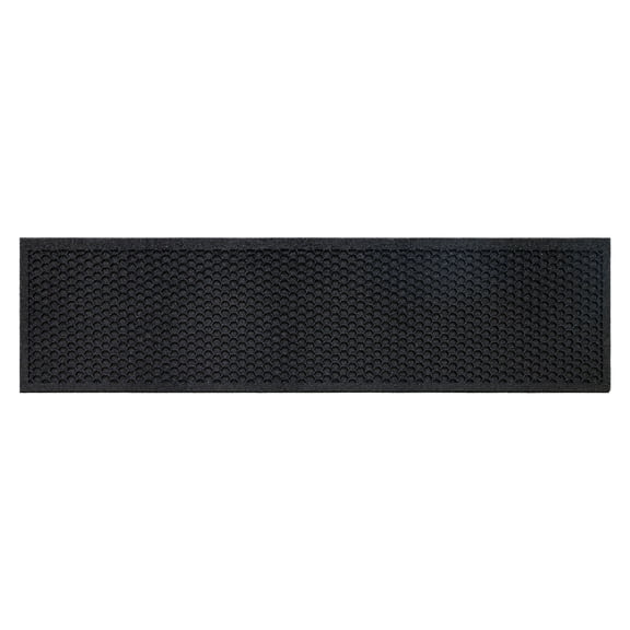 Mohawk Home Indoor/Outdoor All-Weather Waterproof Multi-purpose Non-slip Matrix Honeycomb 4 Piece Set Stairtread, Black, 9" x 35"