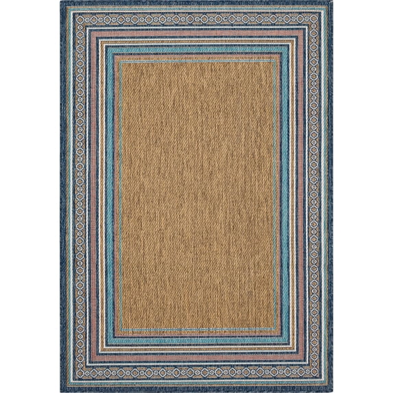 Mohawk Home Islamorada Stripe Outdoor Area Rug, Blue, 8' x 10'