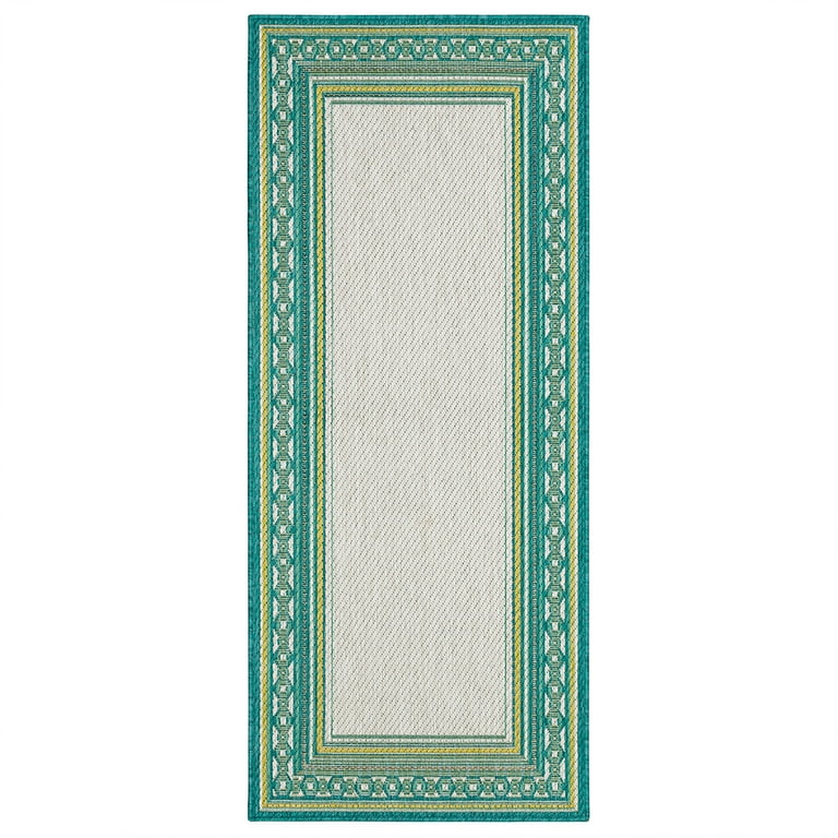 Safavieh Oka 4 x 6 Ivory/Gray Indoor/Outdoor Geometric Area Rug Safavieh Oka 4 x 6 Ivory/Gray Indoor/Outdoor Geometric Area Rug