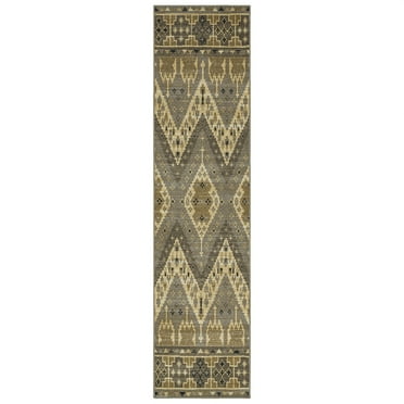 Mohawk Home Jackson Geo Grey Area Rug, 2' x 8'