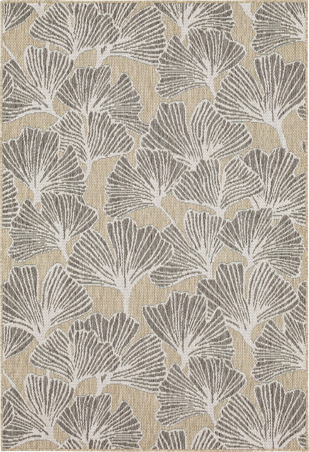 Mohawk Home Jade Butterfly Outdoor Area Rug, Beige, 4' x 5' 6"