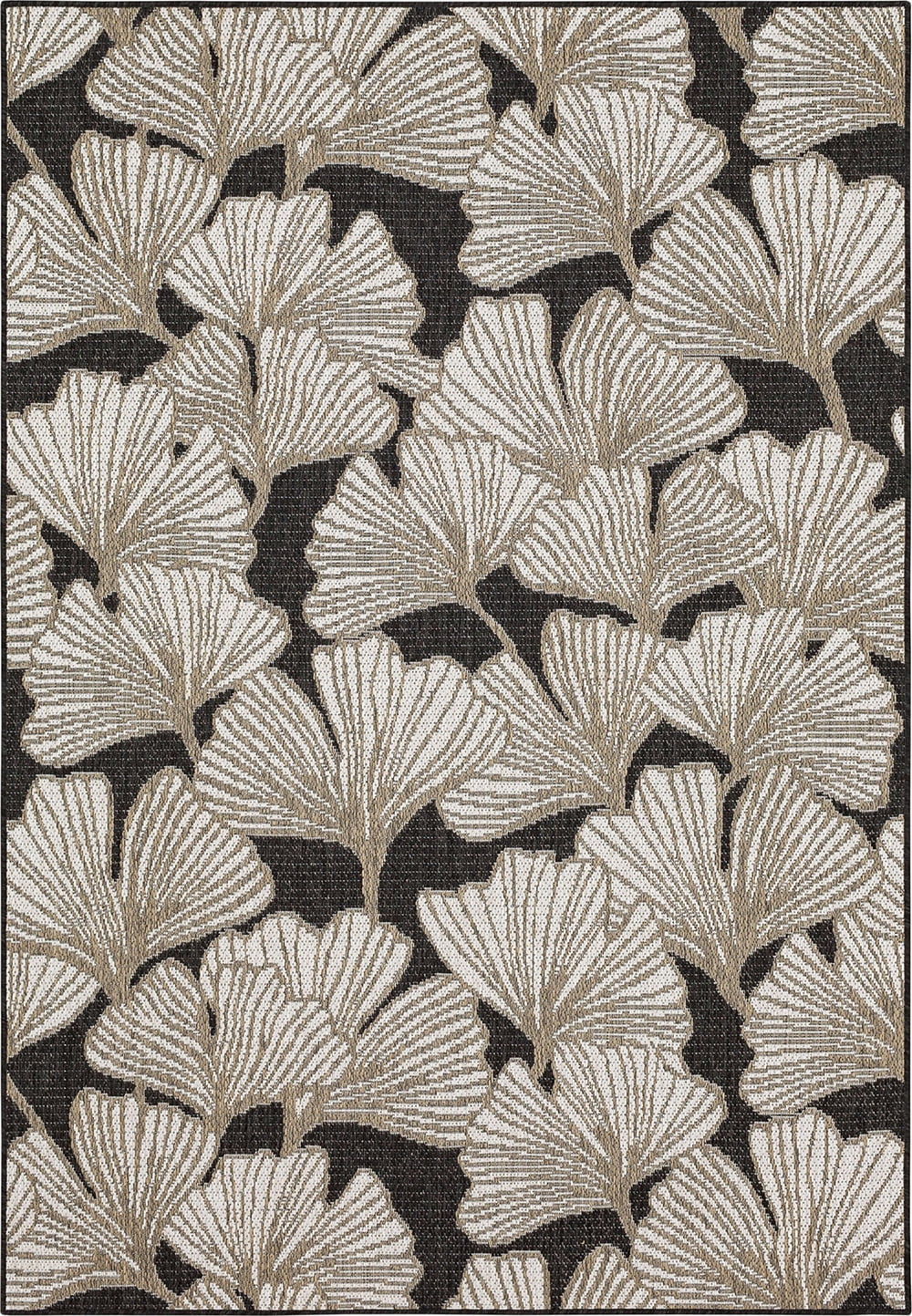 Mohawk Home Jade Butterfly Outdoor Area Rug, Dark Grey, 4' x 5' 6"