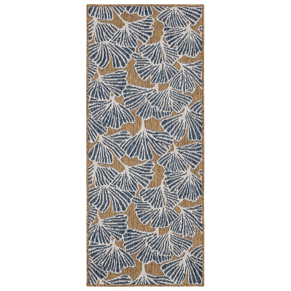 Mohawk Home Jade Butterfly Outdoor Area Rug, Navy, 2' 6" x 6'