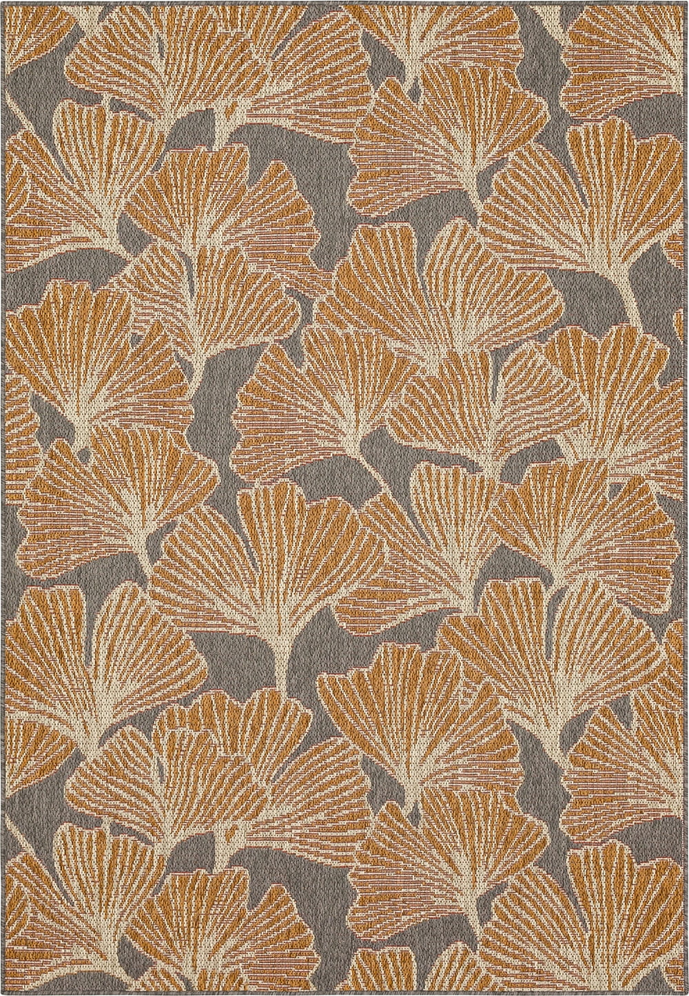 Mohawk Home Jade Butterfly Outdoor Area Rug, Rust, 4' x 5' 6"