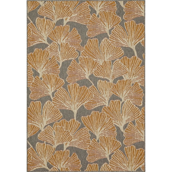 Mohawk Home Jade Butterfly Outdoor Area Rug, Rust, 5' 3" x 7' 6"
