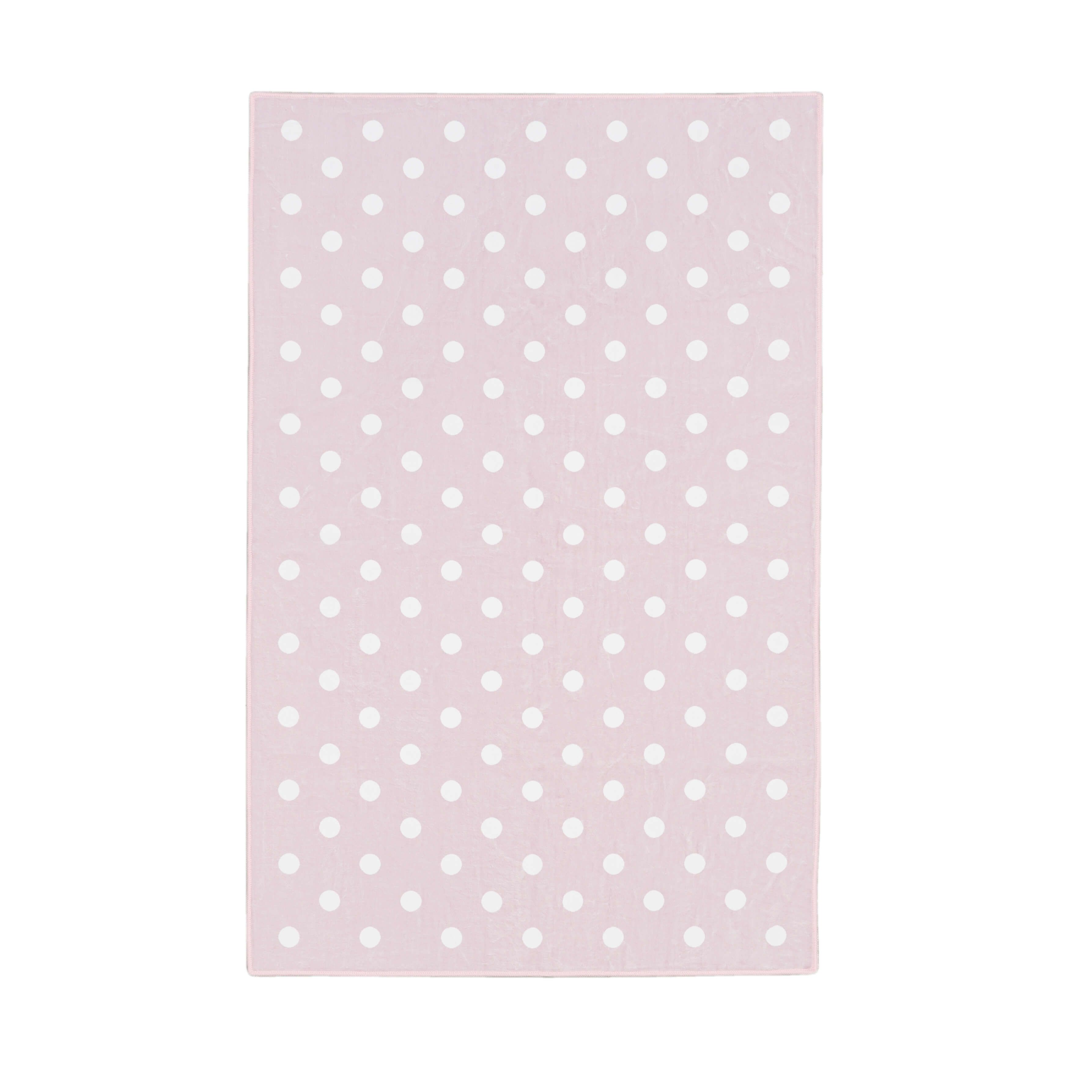 Kids Spot Rug Mohawk Home Kids Collection Polka Dots Low Pile Stain/Fade Resistant ...