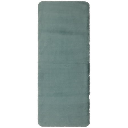 Mohawk Home Lavish Plush Bath Mat, Green Fog, 2' X 5'