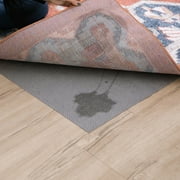 Mohawk Home Low Pile Moisture Barrier Non-Slip Rubber Backed Customizable Grey Rug Pad, 4' x 6'