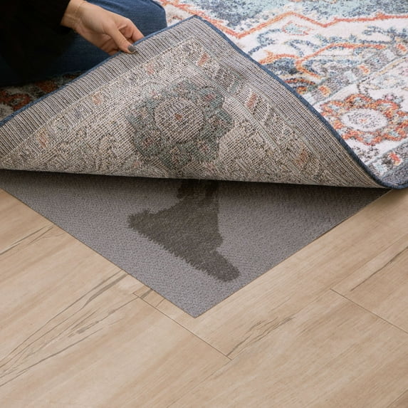 Mohawk Home Low Pile Moisture Barrier Non-Slip Rubber Backed Customizable Grey Rug Pad, 8' x 11'