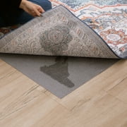 Mohawk Home Low Pile Moisture Barrier Non-Slip Rubber Backed Customizable Grey Rug Pad, 9' x 12'