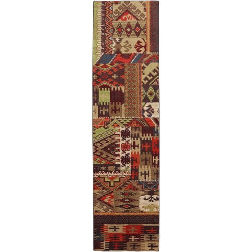 Mohawk Home Madison Bark Brown Patchwork Louis and Clark Bark Rug